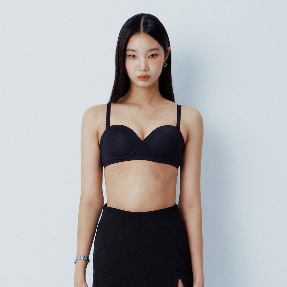 에센셜 클래식 티셔츠/하프컵/오프숄더 브라 택1 - 메인 이미지