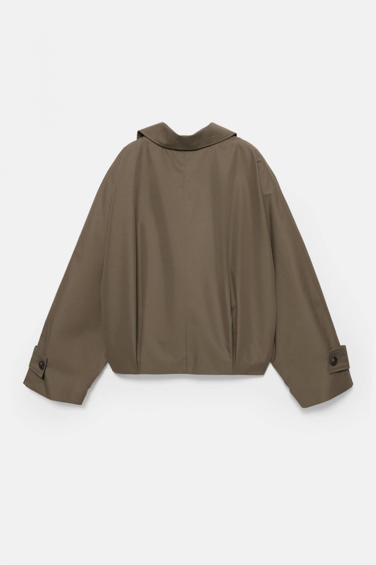 풀앤베어 트렌디 볼륨소매 숏 트렌치코트 7800/351 DARK KHAKI 이미지 8