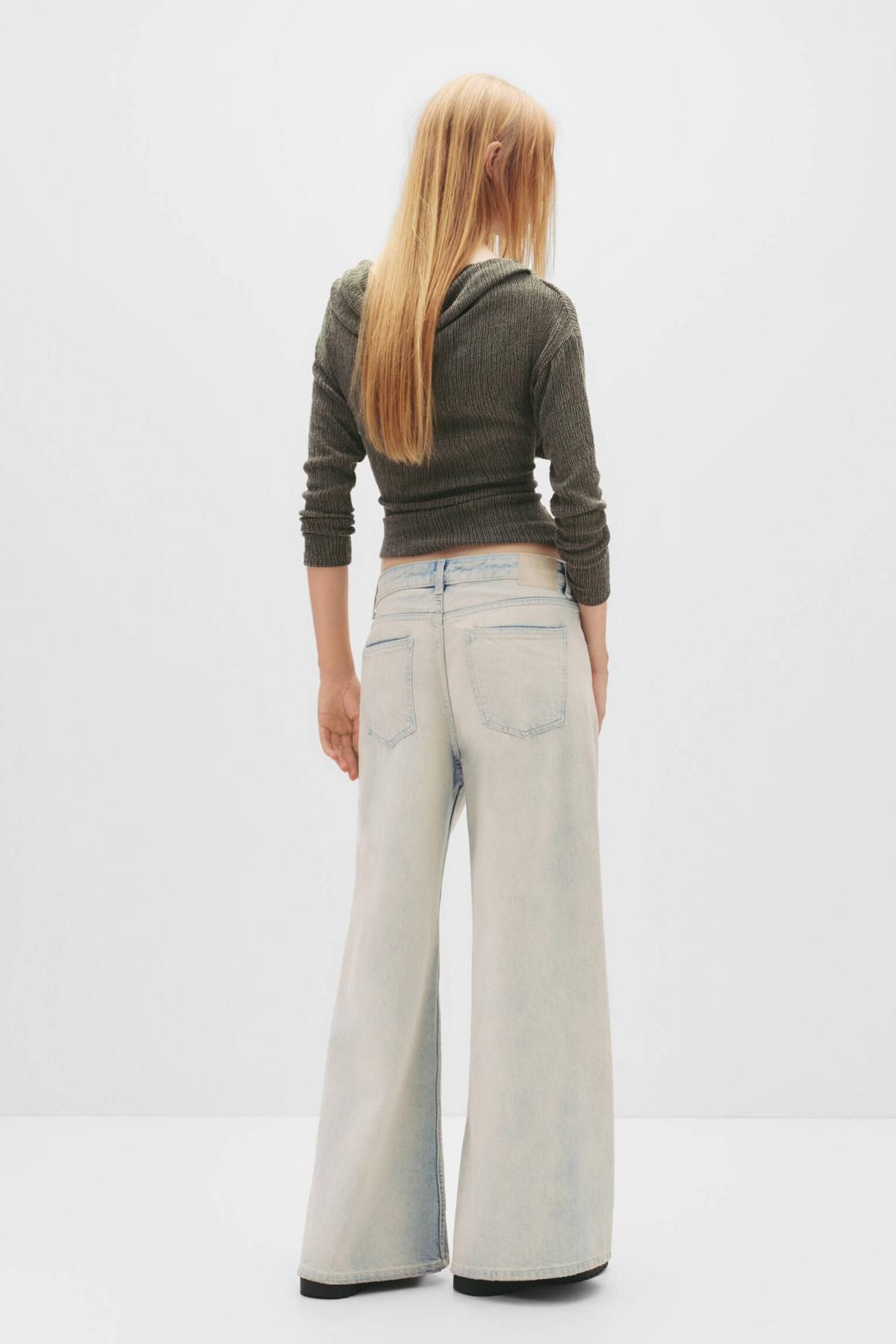 풀앤베어 모던 크레이프 보트넥 롱슬리브 티셔츠 7152/384 KHAKI - 상세 이미지 4