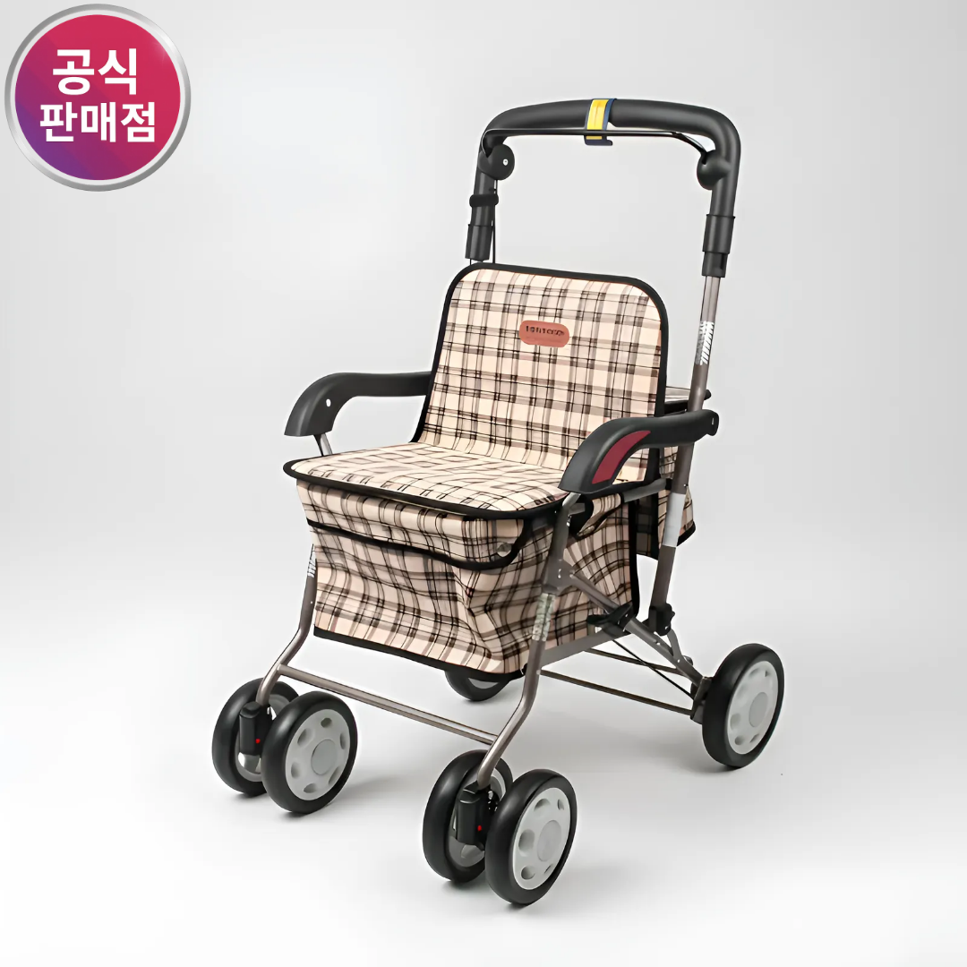 진산메디칼 다용도 노인보행기 어르신 실버카 성인 어른 성인용 노인용 할머니유모차 F-218 - 상세 이미지 2