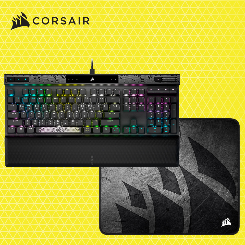 커세어 K70 MAX 자석축 래피드트리거 게이밍 기계식키보드 + MM300 PRO MEDIUM - 메인 이미지