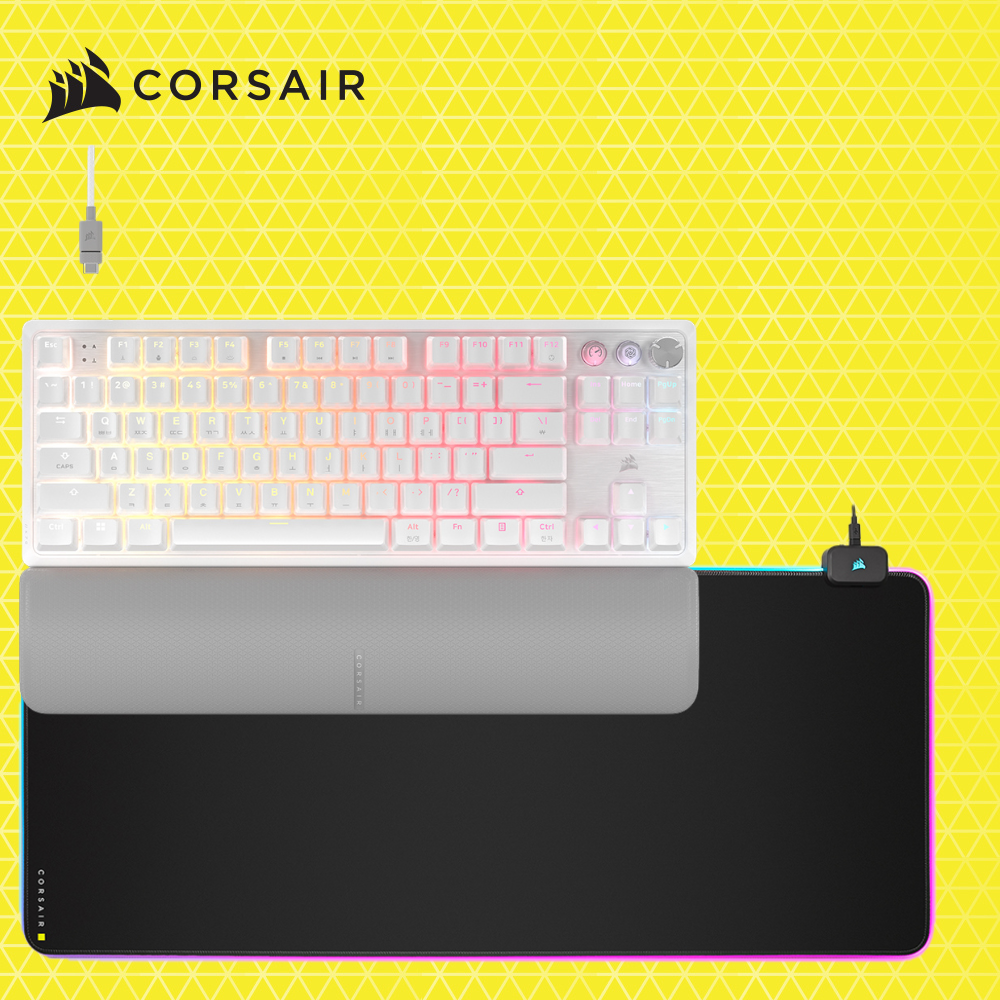 커세어 K70 MGX TKL 자석축 게이밍 기계식키보드 + MM700 RGB EXTEND 게이밍마우스패드 블랙 세트 - 상세 이미지 2