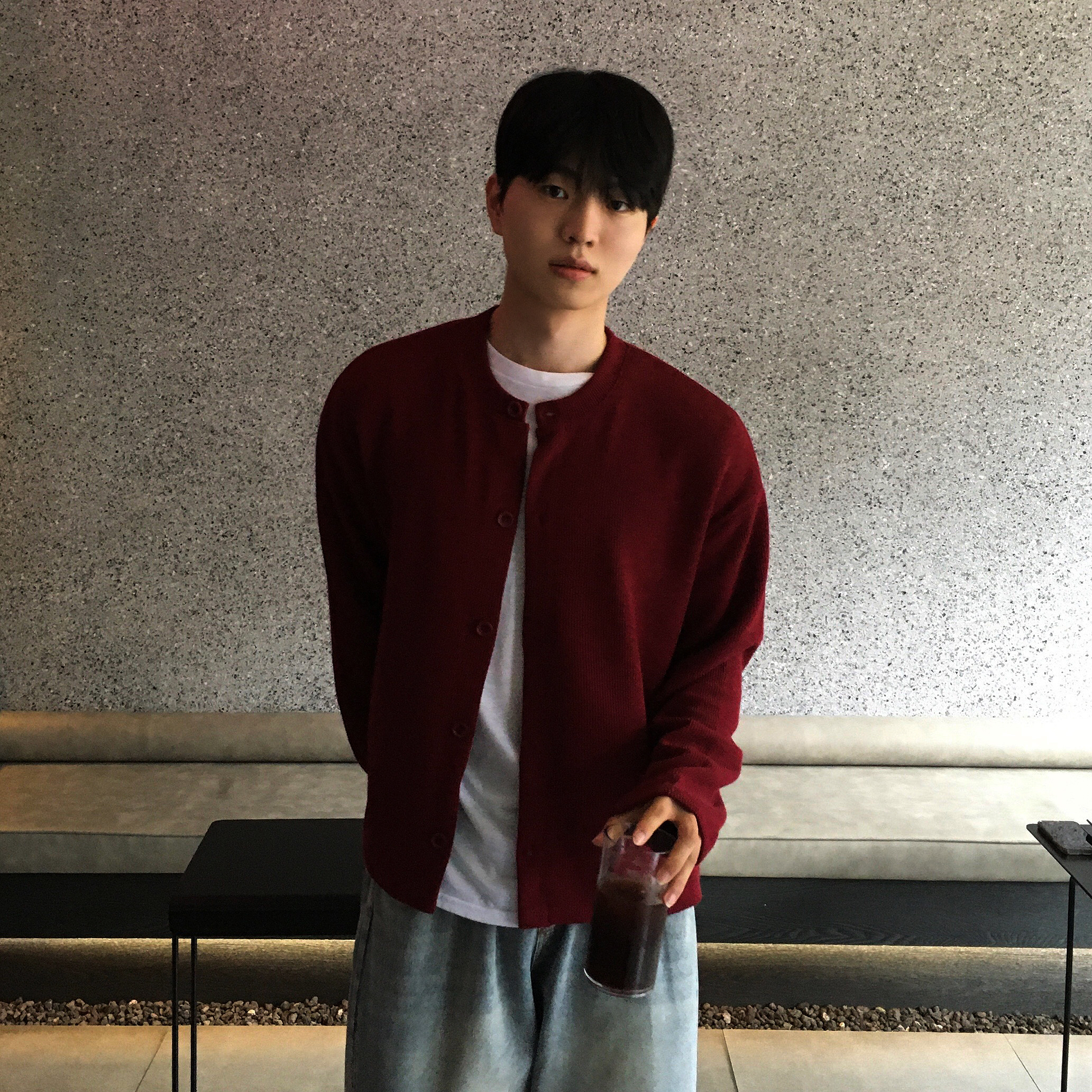 남자라운드가디건 남자오버핏가디건 - 상세 이미지 3