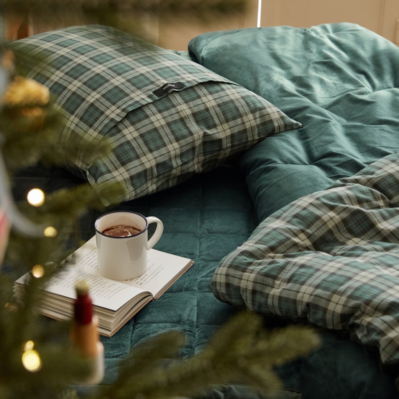 마틸라 노튼클래식 40수 순면 극세사 겨울 차렵 이불 베개세트 SS