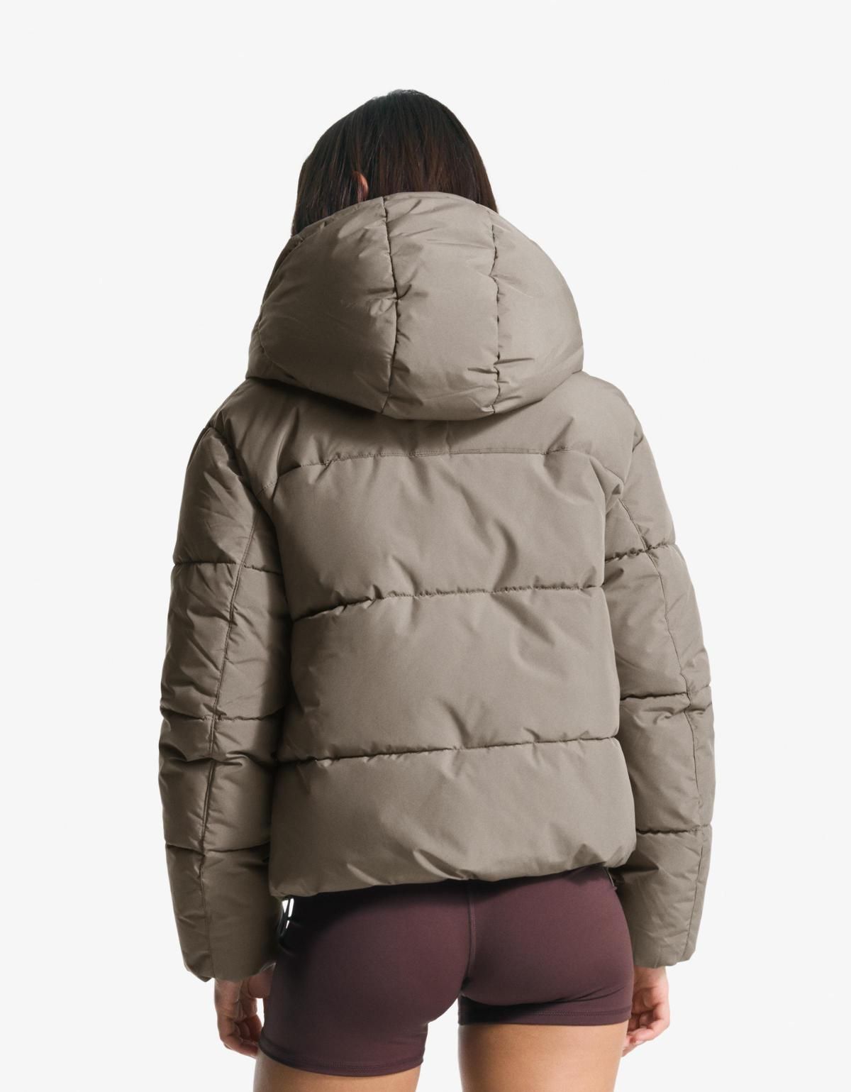 버쉬카 라이트브라운 테크니컬 후드 패딩 점퍼 6625/718 KHAKI - 상세 이미지 5