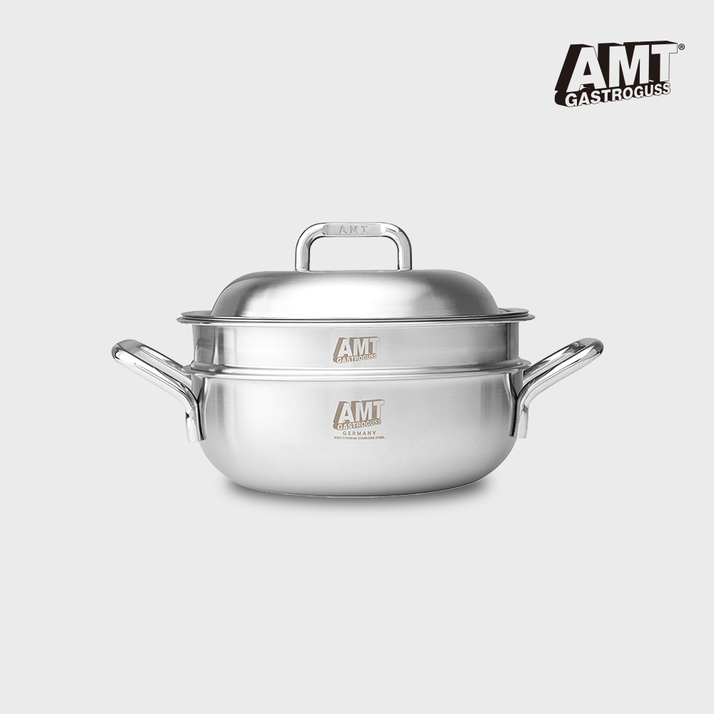 AMT찜기 샤프 316Ti 통5중 스텐 인덕션찜기 멀티쿠커 찜솥 22cm