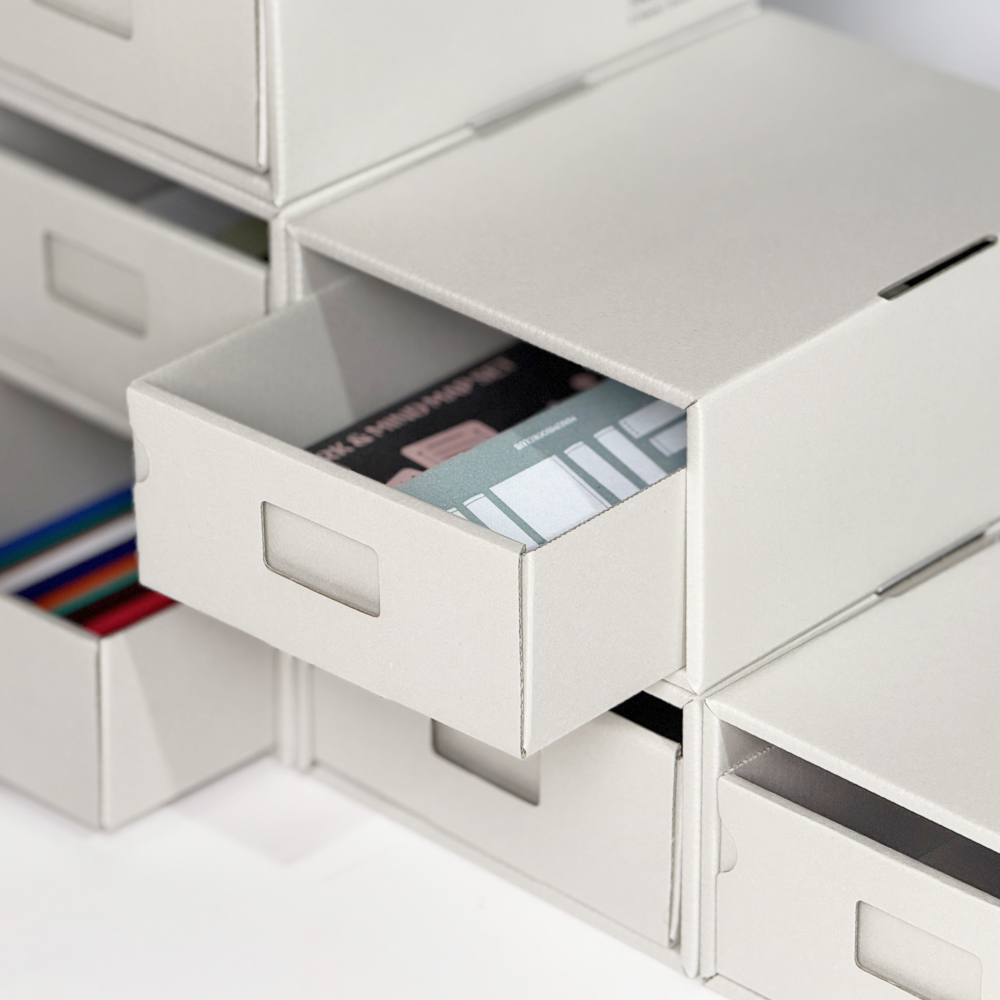 아파트 데스크 서랍 책상 정리함(3개)미니서랍 모듈형 오거나이저 사무실 오피스 수납 소품 이미지 2