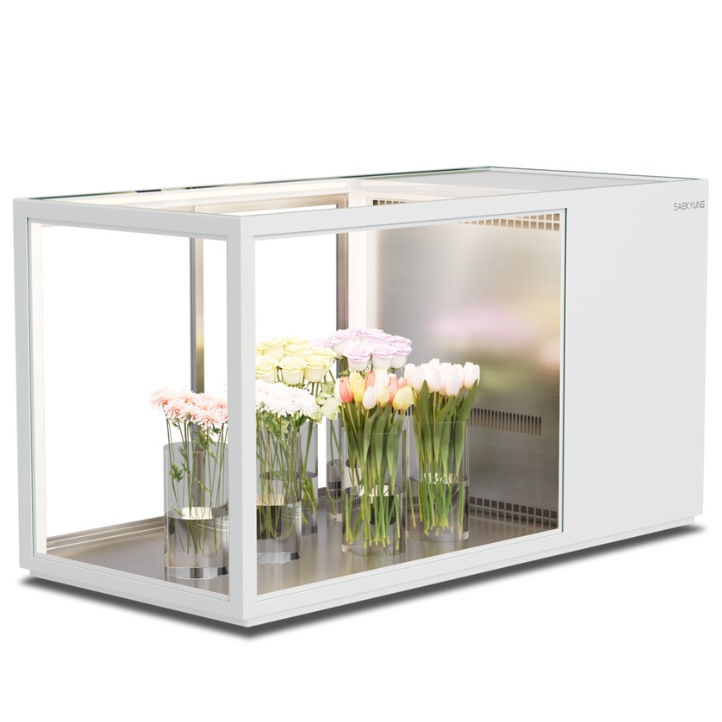 테이블형 플라워쇼케이스냉장고 생화 꽃냉장고쇼케이스 1800 화이트