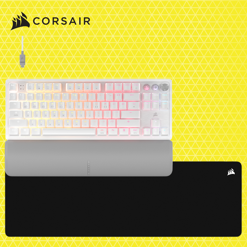 커세어 K70 MGX TKL 자석축 게이밍 기계식키보드 + MM500 v2 EXTEND 게이밍마우스패드 세트 - 상세 이미지 2