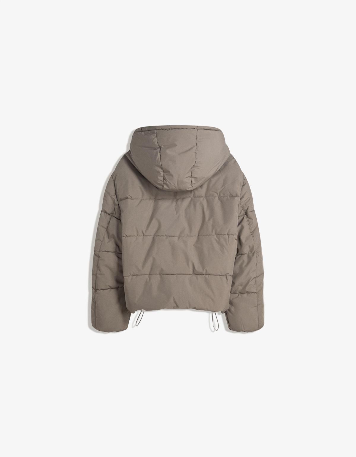 버쉬카 라이트브라운 테크니컬 후드 패딩 점퍼 6625/718 KHAKI - 상세 이미지 3