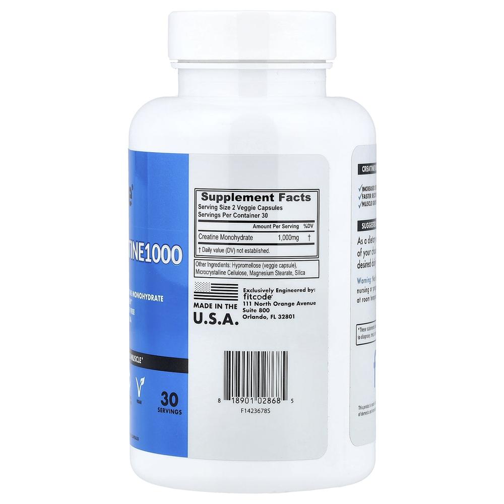 핏코드 크레아틴 모노하이드레이트 1000mg Creatine 60정 - 상세 이미지 2