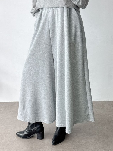 폼나나 Pomnana 루즈핏 긴바지 와이드 무지 치마 바지 가을 겨울 스커트 바지 - 상품 이미지