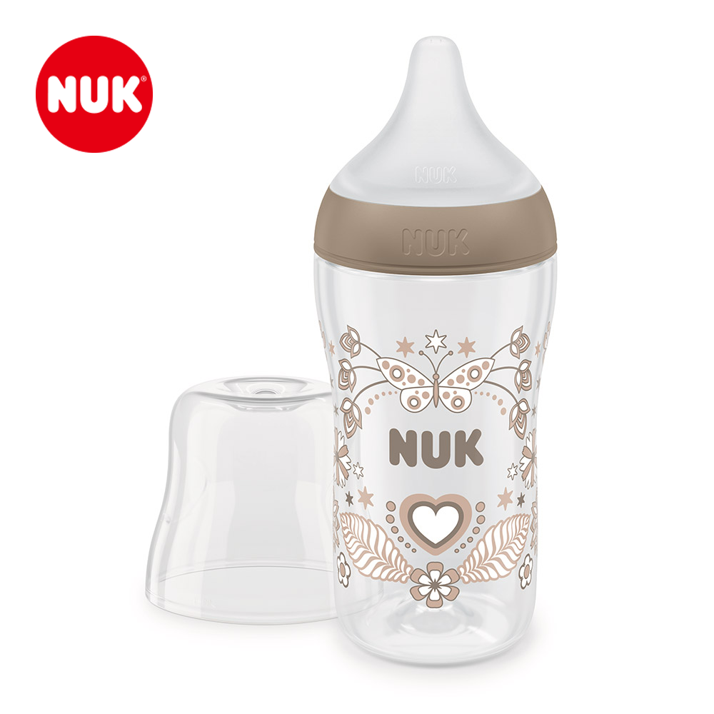 누크 퍼펙트매치 PP 젖병 260ml, 하트_M젖꼭지포함, 1개 - 메인 이미지