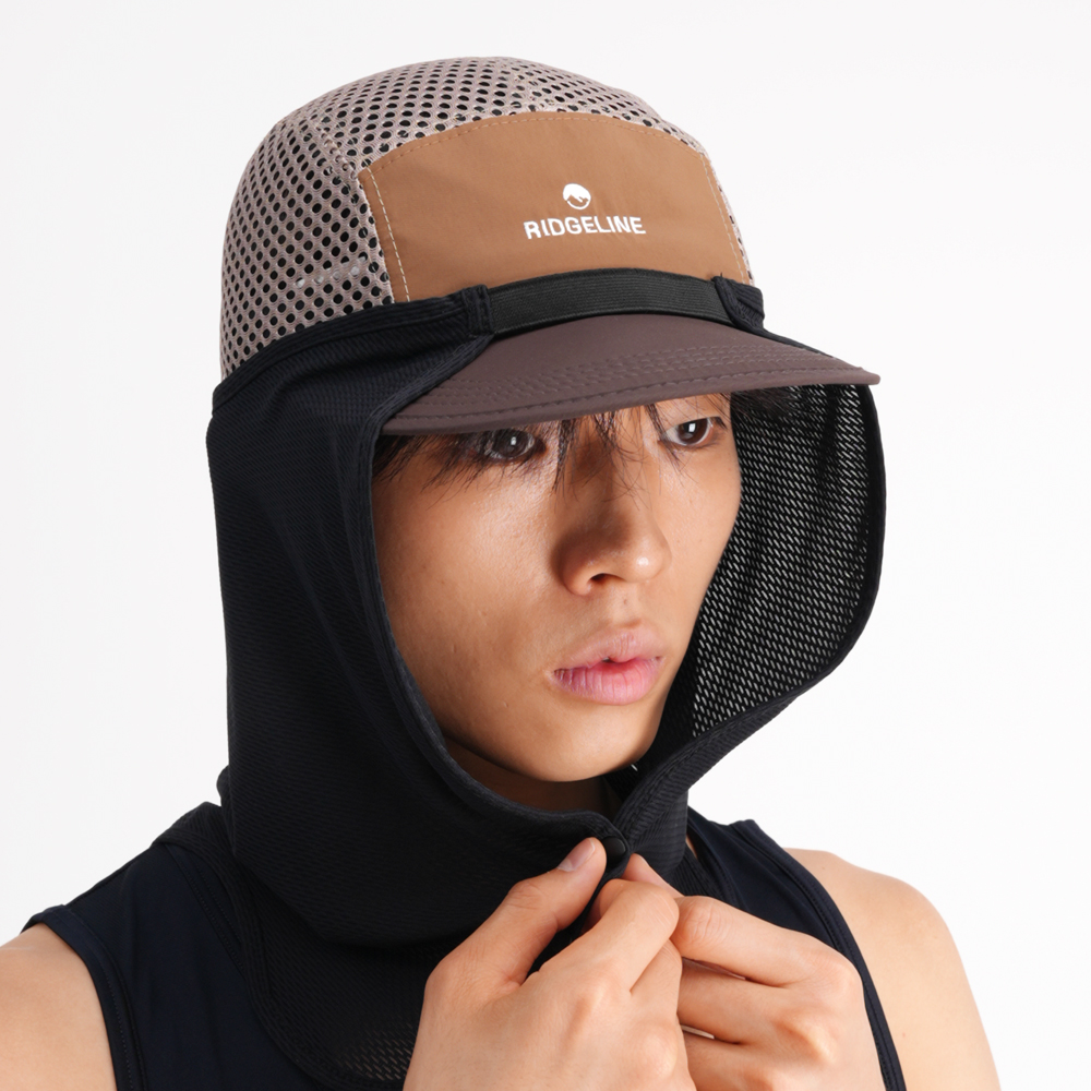 릿지라인 모자에 결합하는 자외선차단 햇빛가리개 선가드 이미지 7