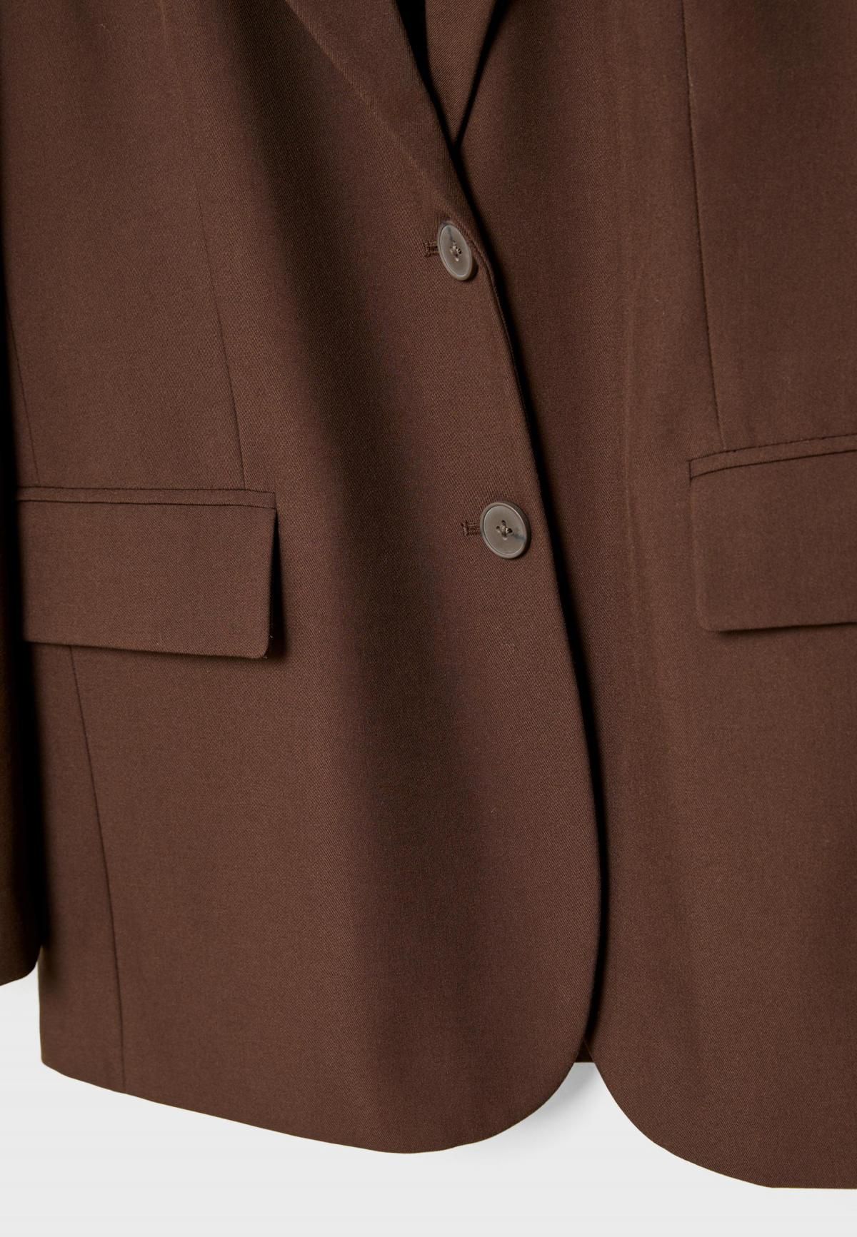스트라디바리우스 오버핏 클래식 브라운 테일러드 재킷 5910/571 BROWN - 상세 이미지 3