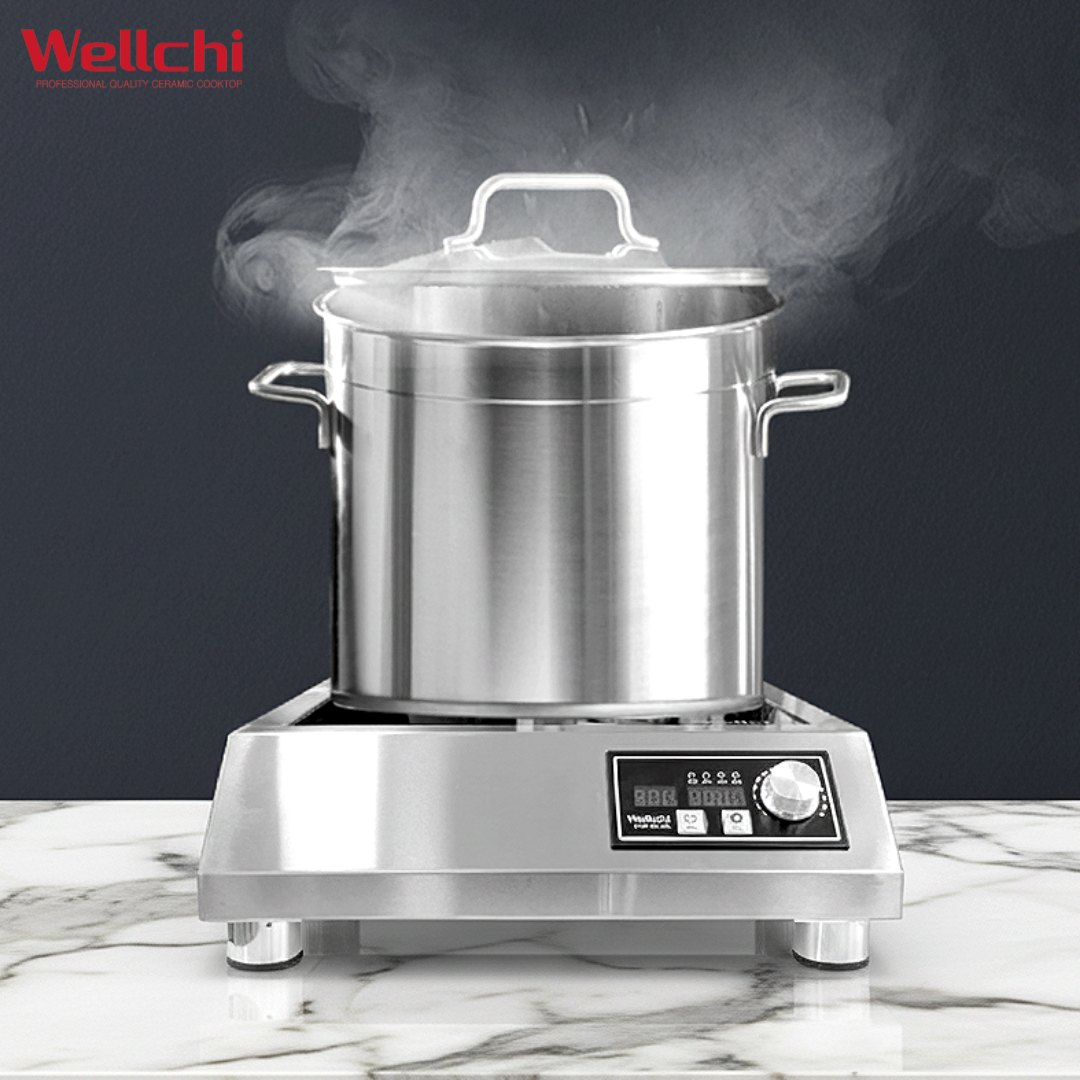 업소용인덕션 1구 웰치 이동식 3.5KW 고화력 이동형 영업용 식당 pc방 전기렌지 타이머