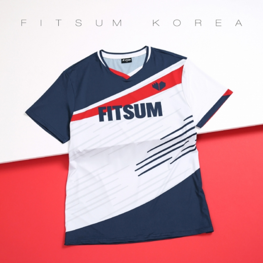 핏섬 배드민턴 의류 상의 여성 반팔 유니폼 티셔츠 배드민턴복 FAT5U-5416 - 상품 이미지
