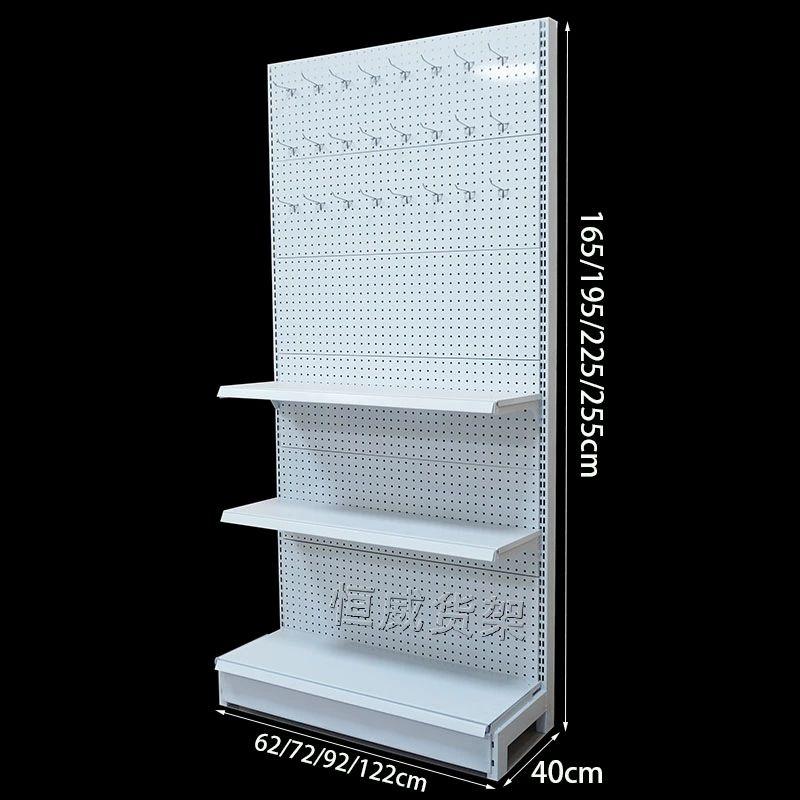 대형 철제 타공판 보드 공구 진열대 선반 걸이 스탠드 그레이 표준 72x40x135cm - 상품 이미지