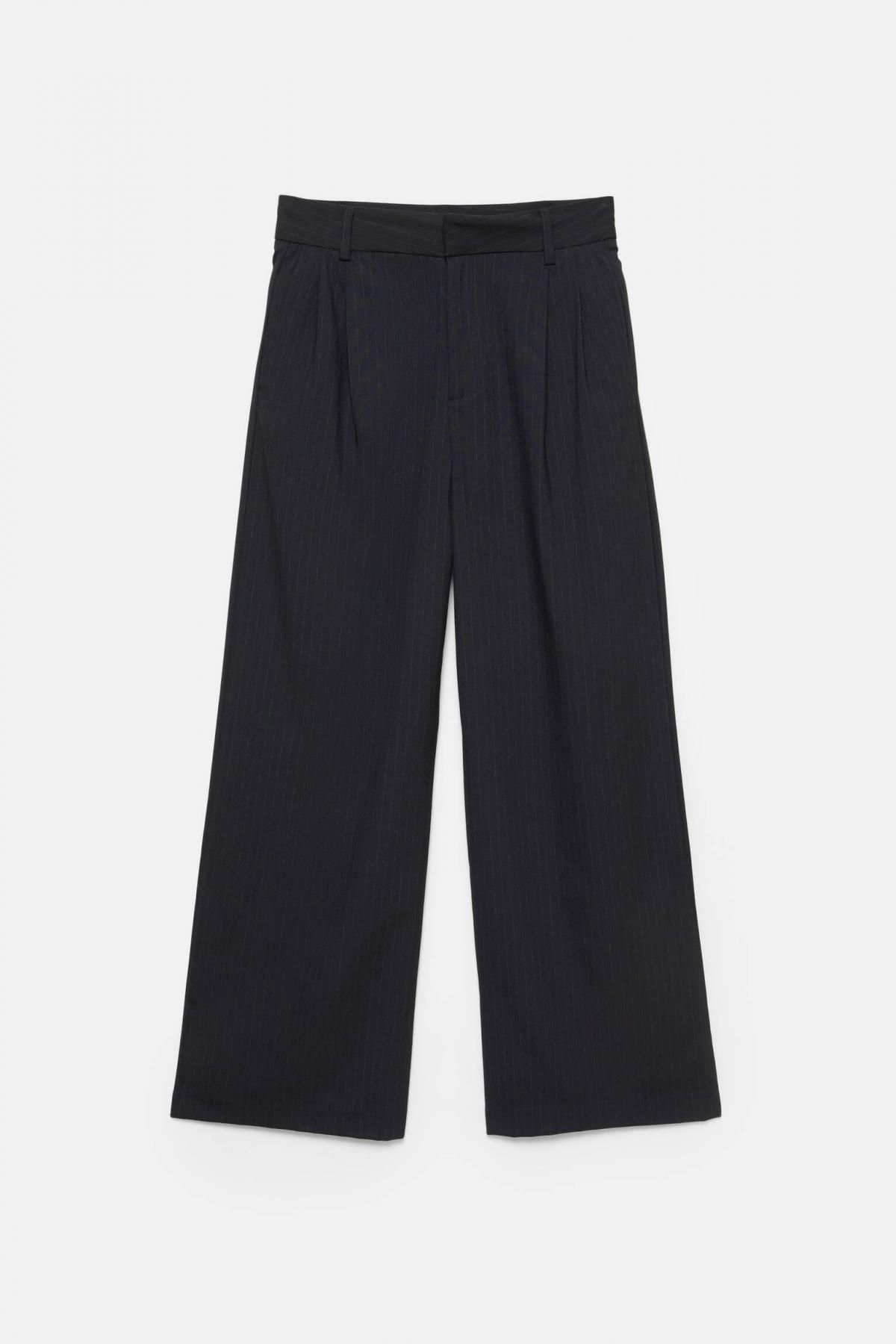 풀앤베어 핀스트라이프 하이웨이스트 스트레이트 팬츠 7674/308 STRIPED - 상세 이미지 5