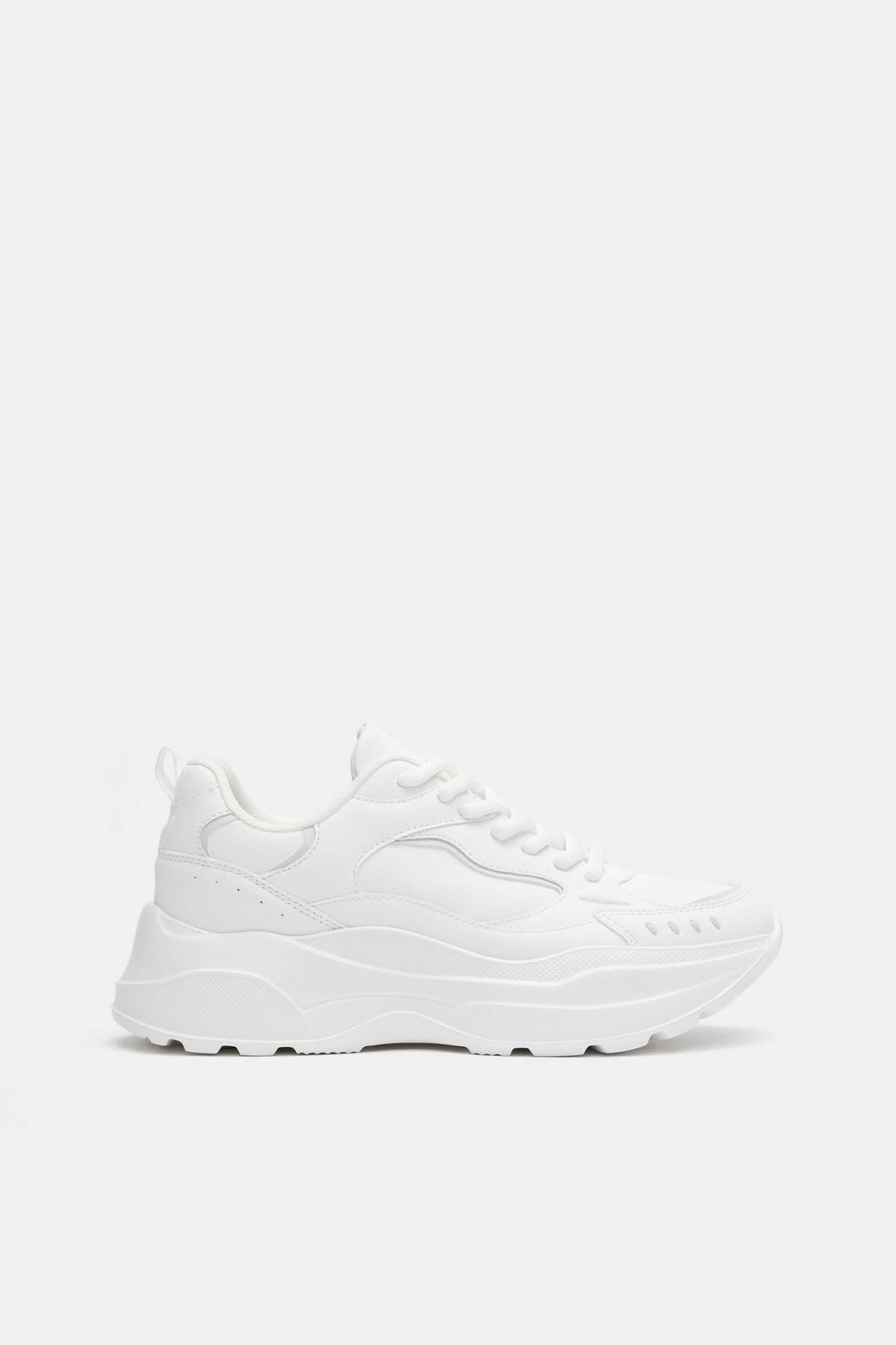 풀앤베어 청키 플랫폼 화이트 스니커즈 1350/640 WHITE - 메인 이미지