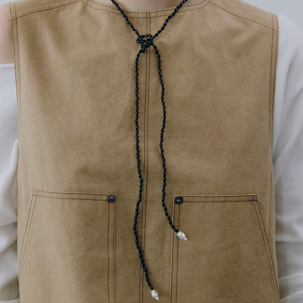 [빈티지헐리우드]Seed Tie Necklace_VH2579NE003M - 상세 이미지 4