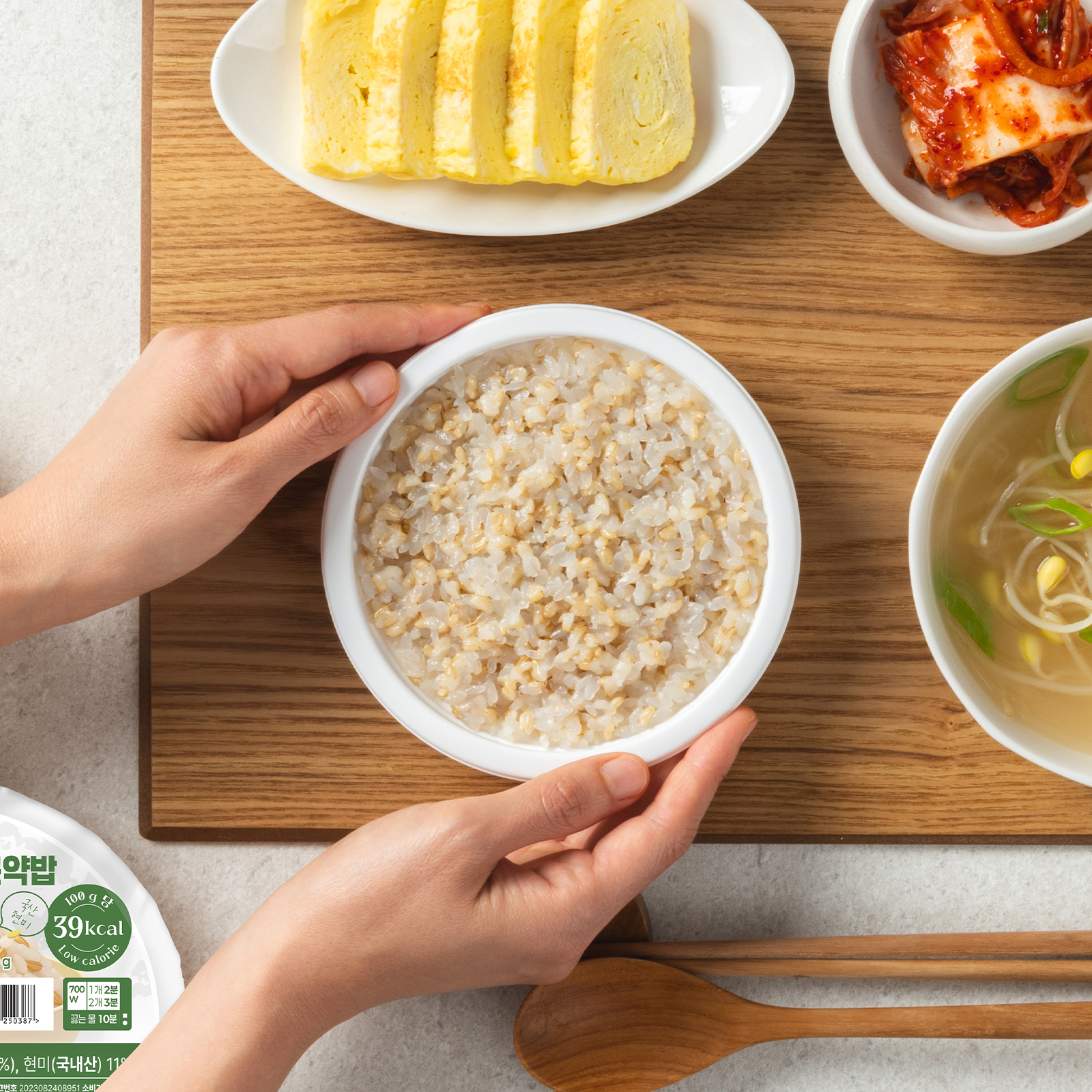 오늘부터 저칼로리 발효곤약밥 100g 39Kcal 저당 곤약 현미 즉석밥 130g, 24개 - 상세 이미지 2
