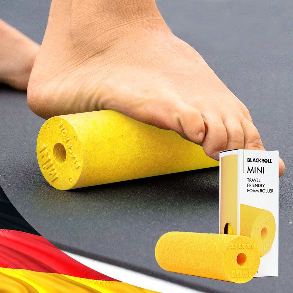 독일 블랙롤 미니 폼롤러 하드 EPP 발 마사지 발바닥 전완근 요가 필라테스 휴대용 보관파우치