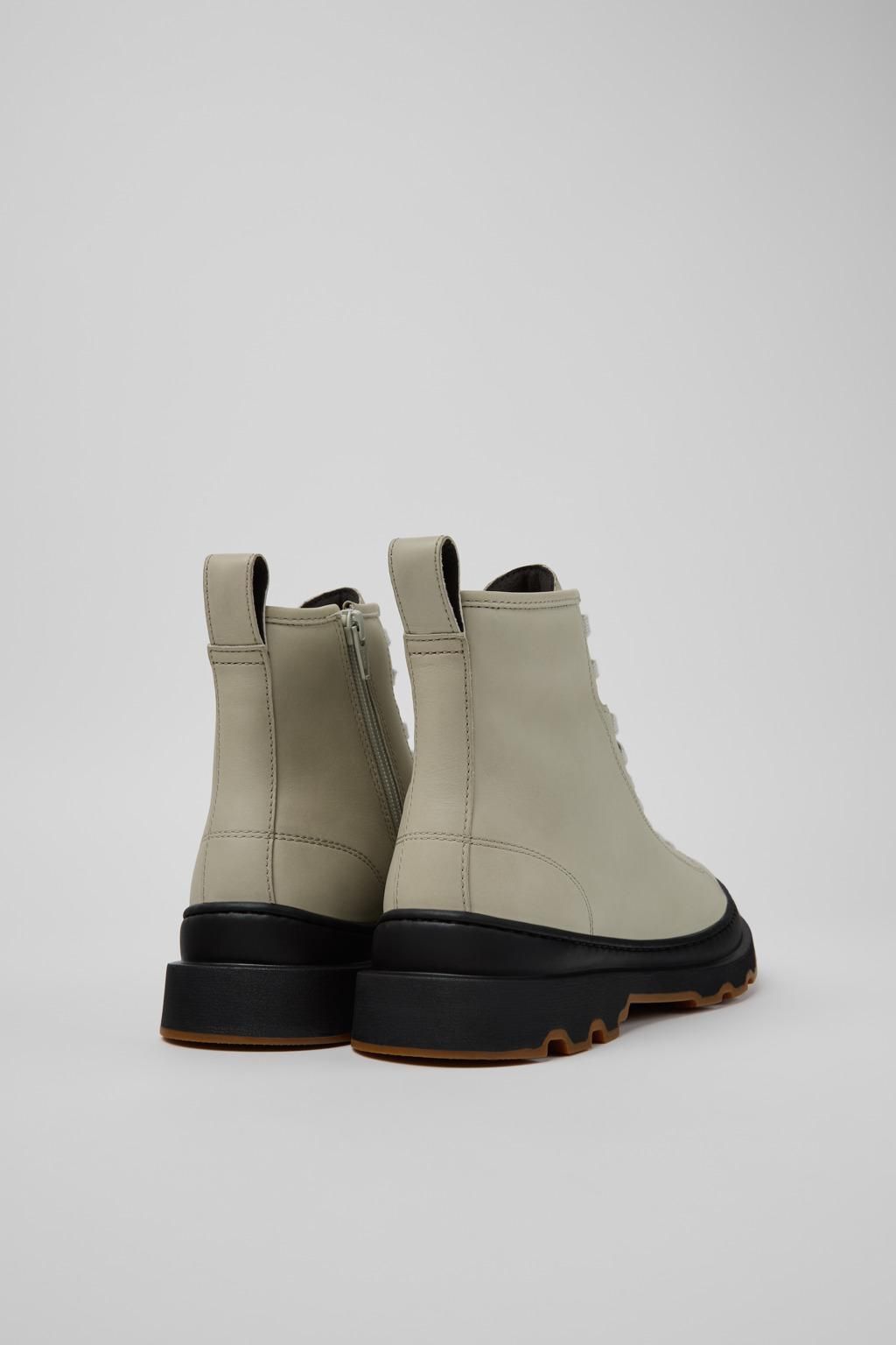 캠퍼 테크니컬 소가죽 미들부츠 Brutus K400816-004 BEIGE - 상세 이미지 3