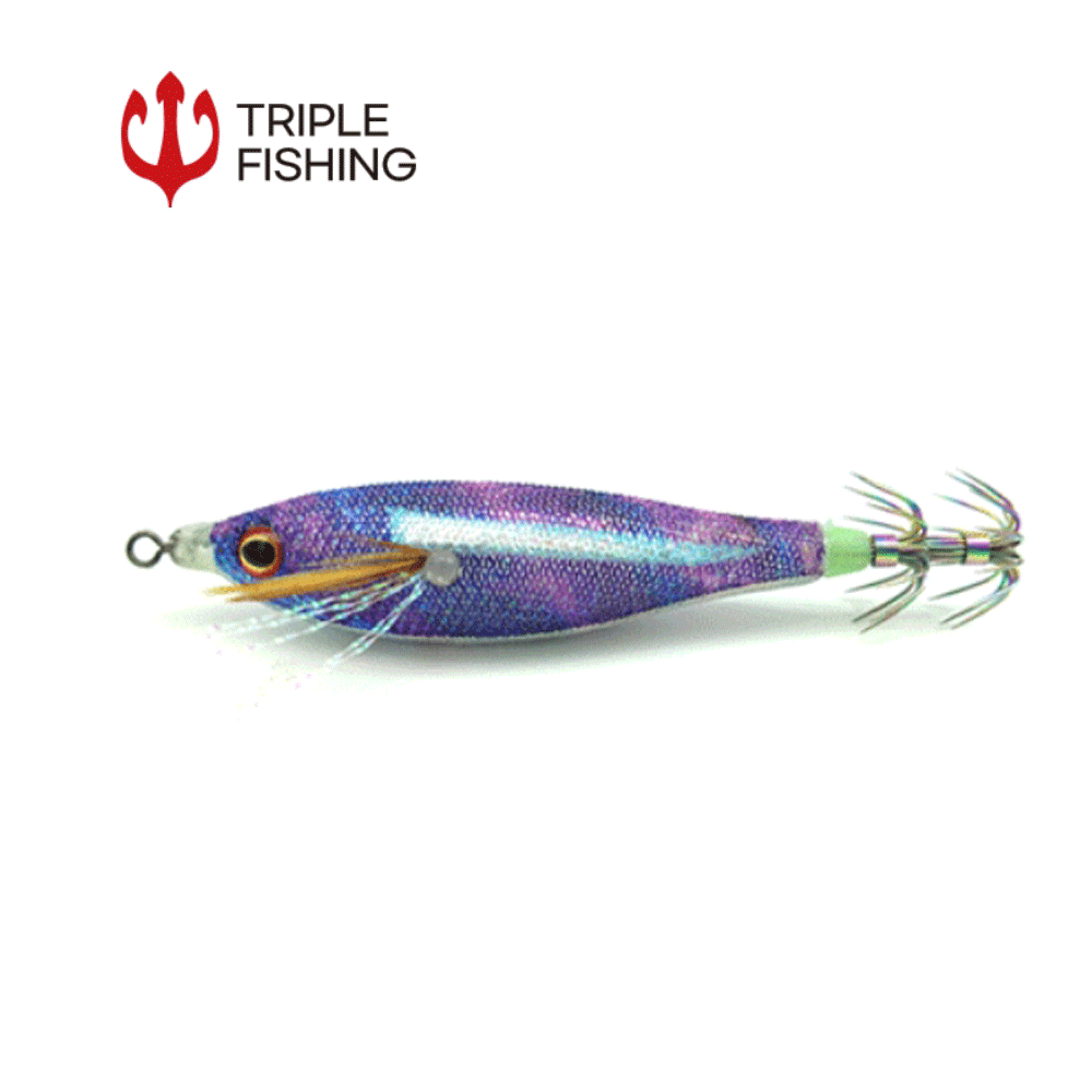 트리플 이카마린 조개트릭 갑오징어 수평 에기 에깅 슷테 퍼플소라, 7.5cm - 메인 이미지