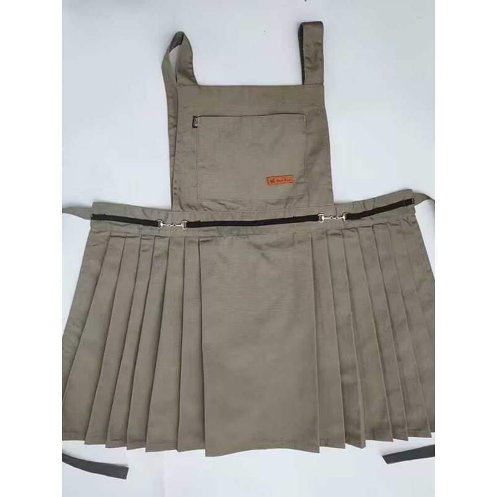 미용 앞치마 미용실 apron 가운 원피스 유니폼 캔버스 네일샵 카페 헤어 파란색 조끼 1개 - 상세 이미지 5