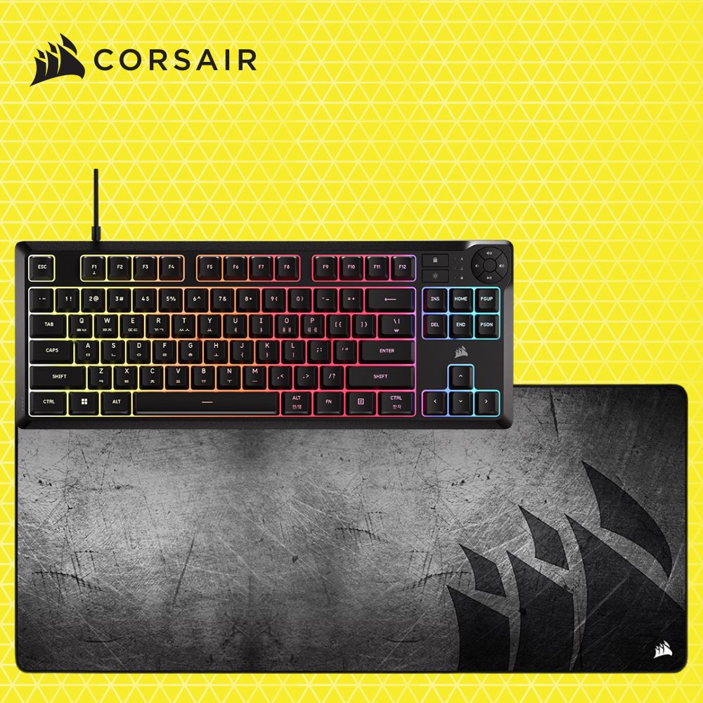 커세어 K55 CORE TKL RGB 저소음 멤브레인 게이밍키보드 + MM350 PRO EXTEND - 메인 이미지