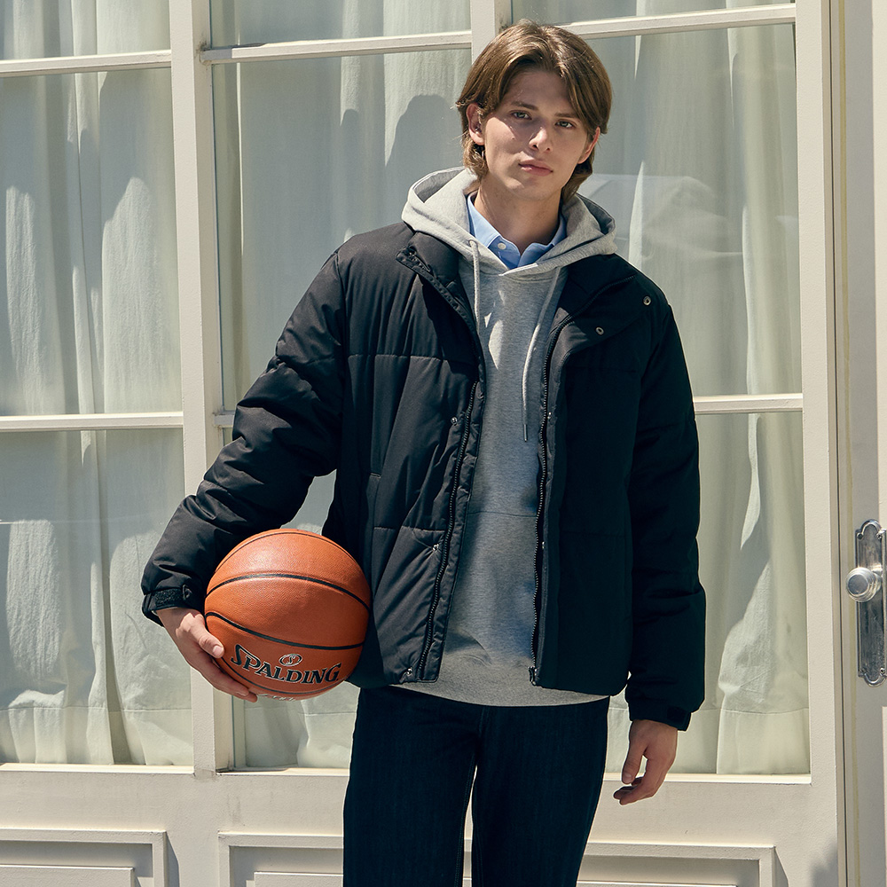 베이직하우스 숏 패딩 점퍼