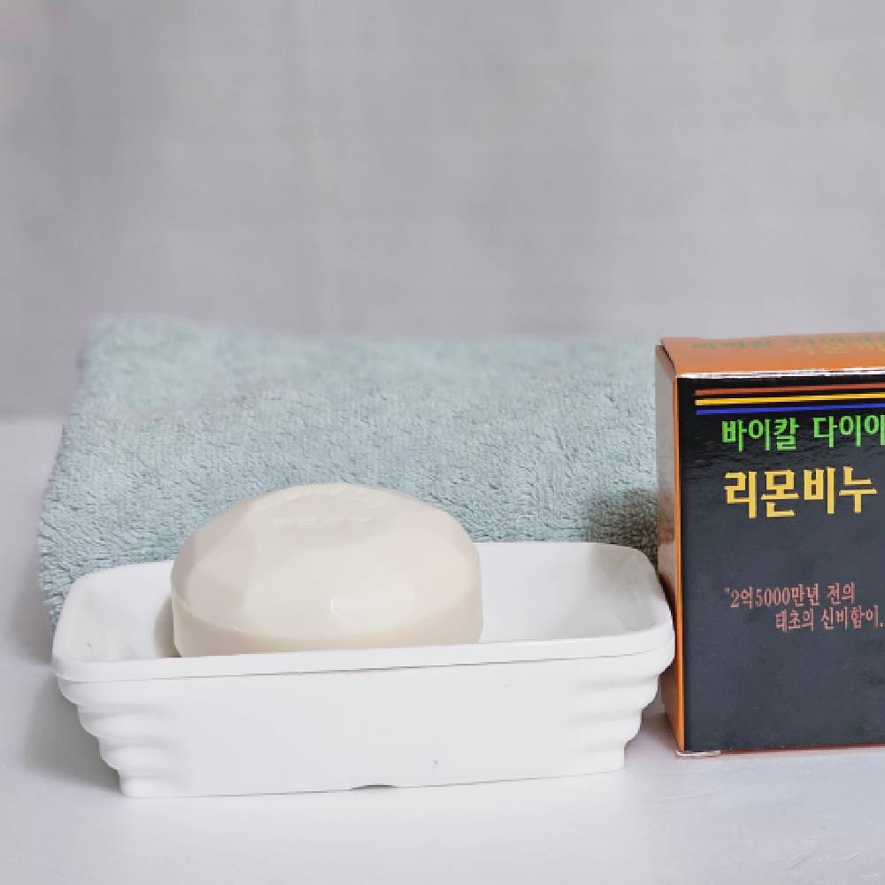 바이칼 다이아몬드 쏠트 화장을 한번에 아이와 함께쓰는 리몬비누 100g - 상세 이미지 2