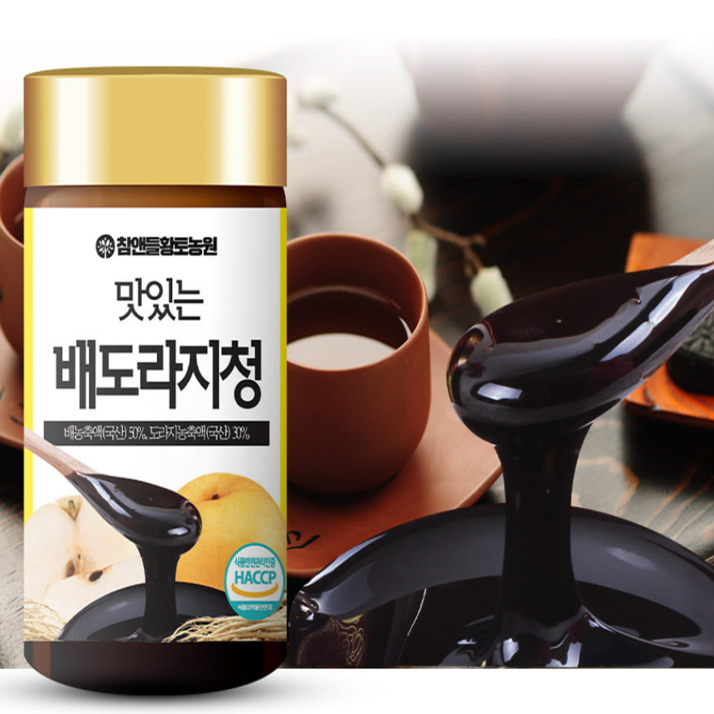 국내산배도라지청 떠먹는배도라지청 국산건강 도라지진액 250g 기관지 농축액 기침예방 진액 - 상세 이미지 2