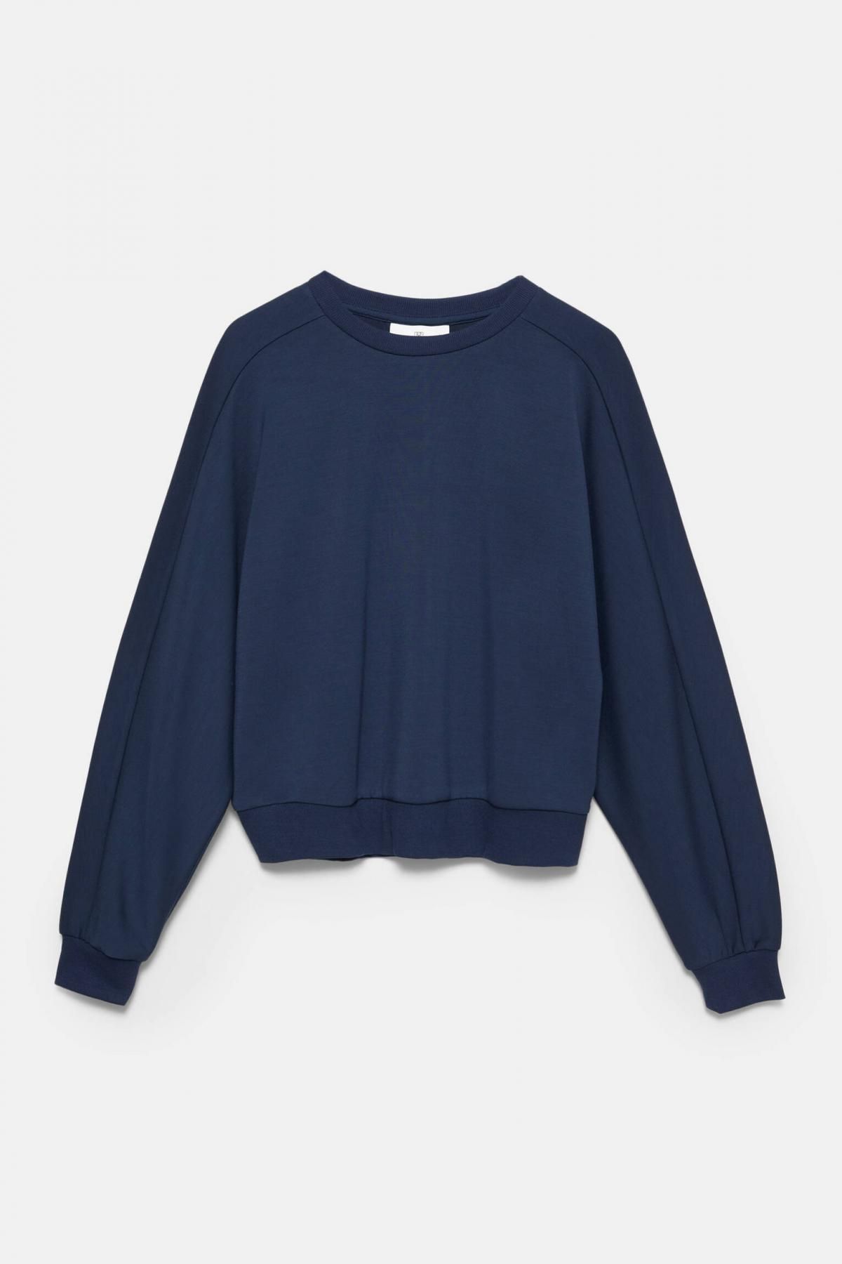 풀앤베어 베이직 네이비 라운드넥 긴팔 맨투맨 7560/307 NAVY - 메인 이미지