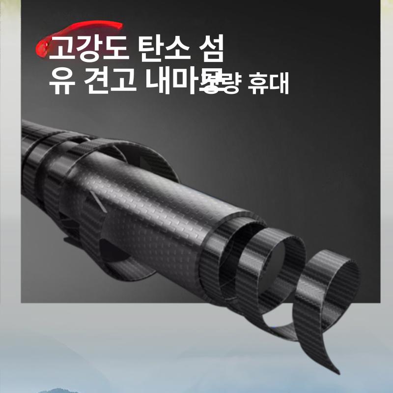 등산스틱 휴대용 트레킹폴 접이식 트레킹스틱 등산용품 등산지팡이 등산폴대 경량 등산용 알루미늄 매직블랙 3D 미끄럼방지 - 상세 이미지 3