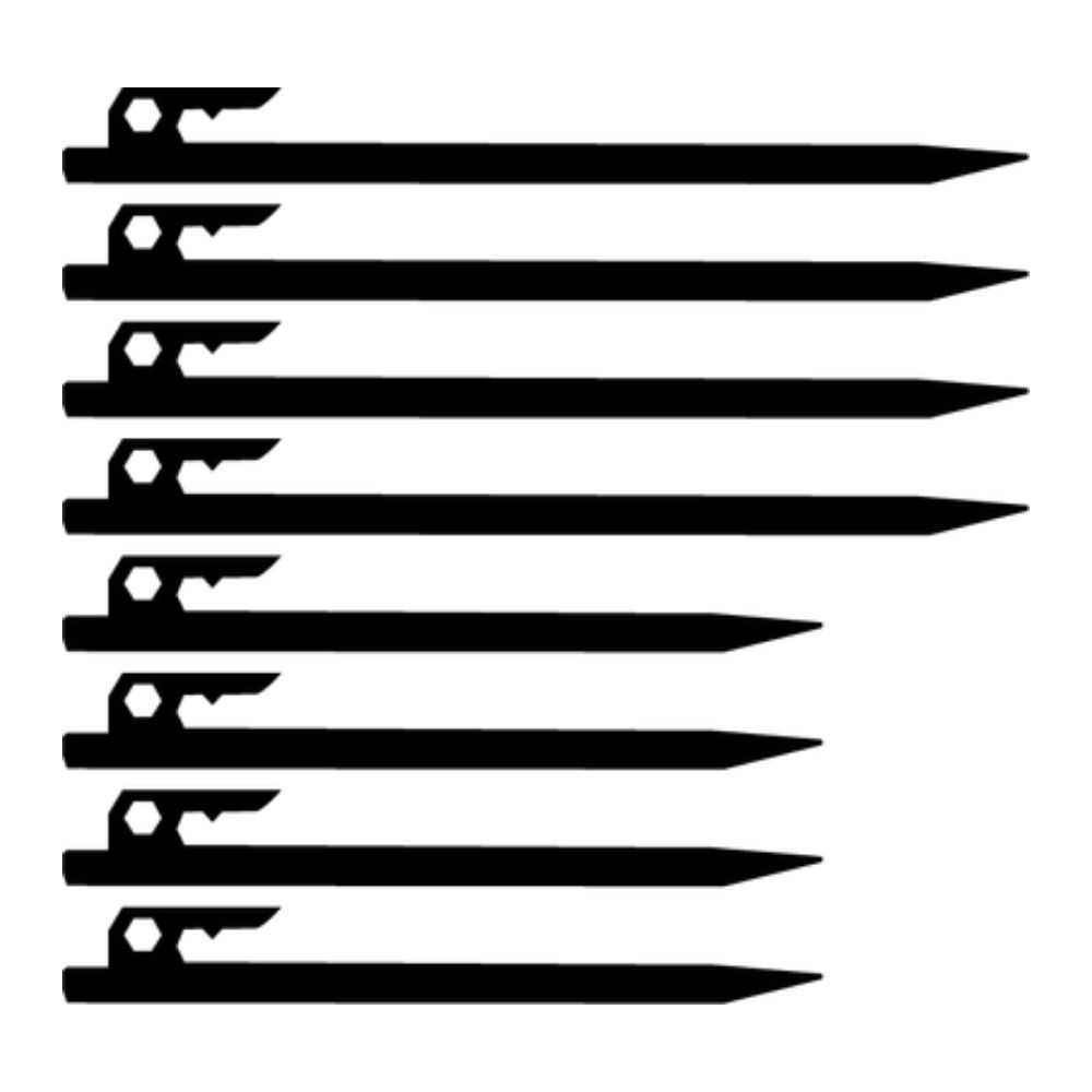 미라벨가든 단조팩 캠핑 타프 텐트팩 초고강도 디자인팩 블랙 20cm 이미지 3