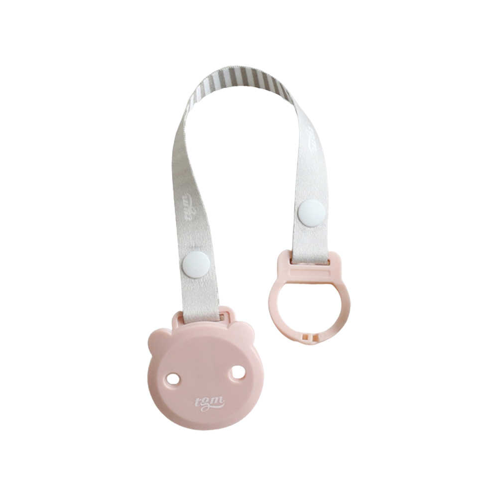 티지엠 곰돌이 쪽쪽이클립 보관케이스 포함 코랄핑크