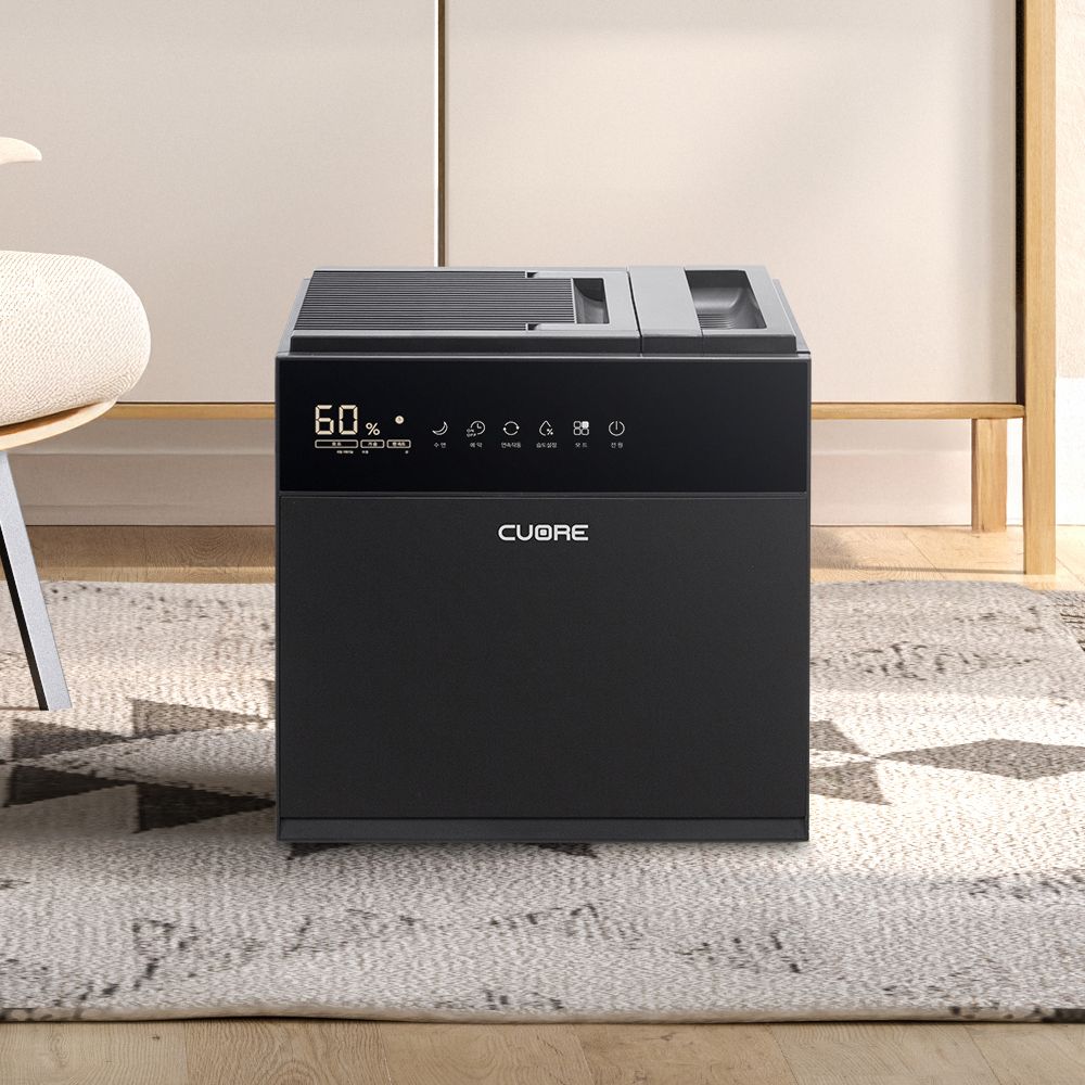 쿠오레 자연 기화식 대용량 가습기 세라믹 자연증발 공기청정 가정용 CHD-E15B/W