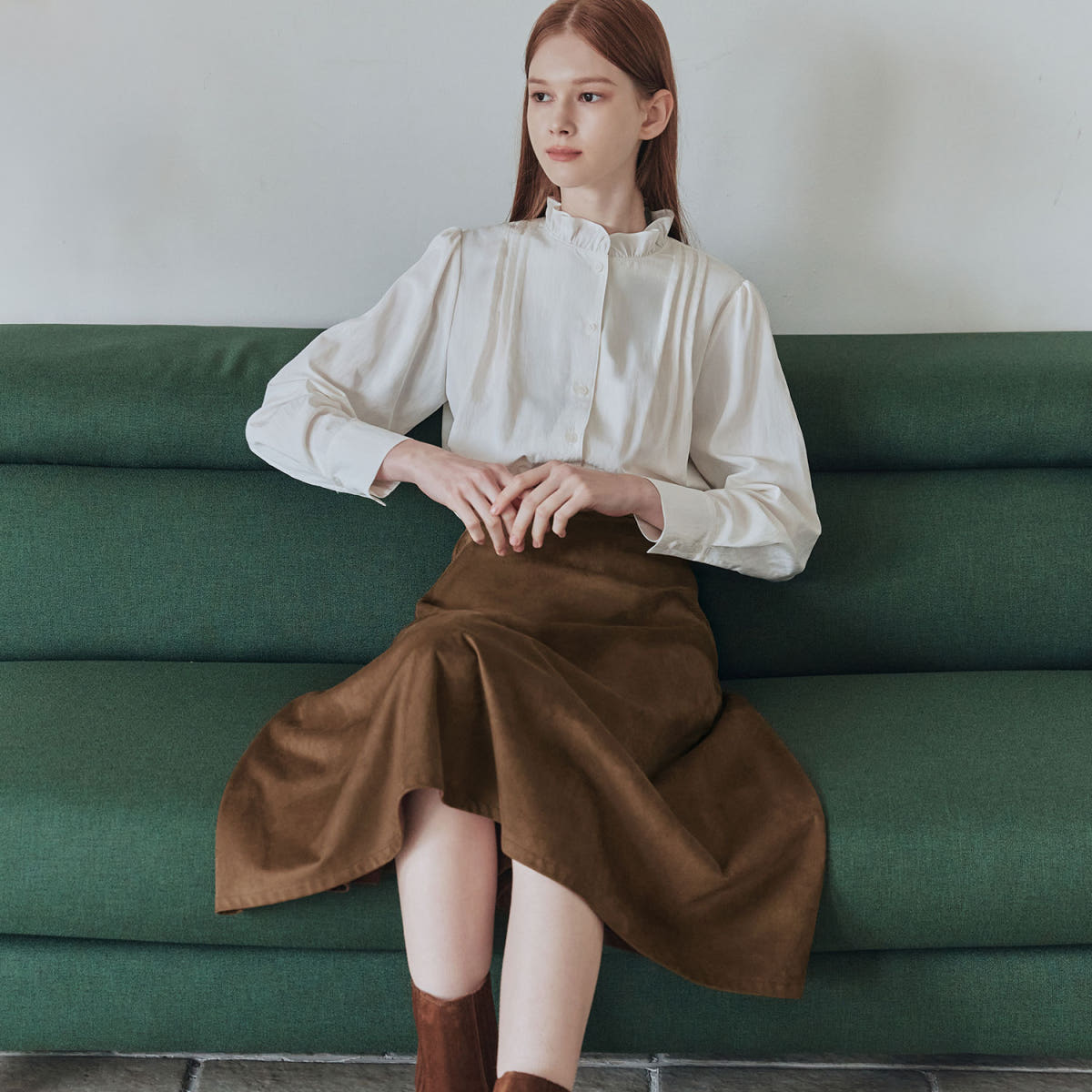 제로스트릿 [제로스트릿] 에스닉 프릴 블라우스 ETHNIC FRILL BLOUSE / IVORY