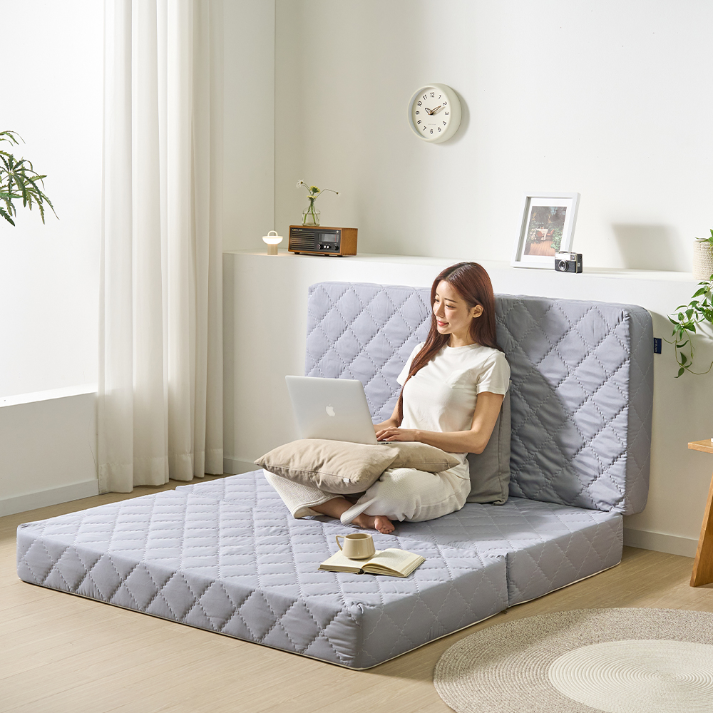 세인트블랑 허리에좋은 에어로셀 토퍼 3단 접이식 매트리스 7cm MS