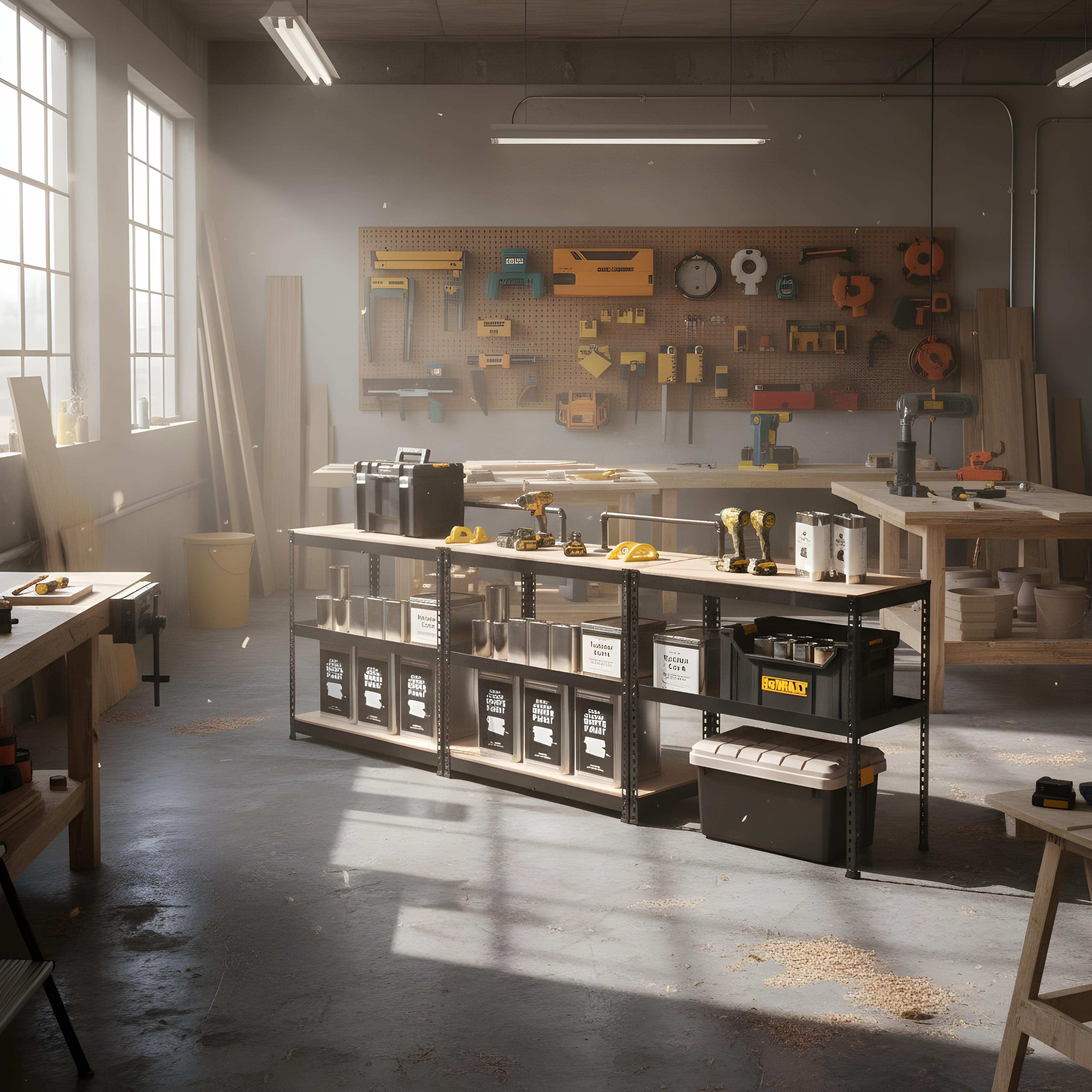 작업대 9T합판 포장 조립식 철제 무볼트 다용도 선반 다이 300300750 2단 이미지 3