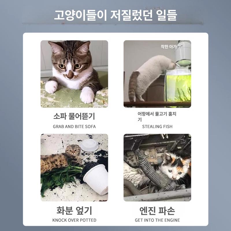 고양이 접근 방지 배변 패드 보호 퇴치 격리 침대 매트 2개 업그레이드된 스티커 870핀 8개 전면 업그레이드된 870핀-특허 제품 - 상세 이미지 4