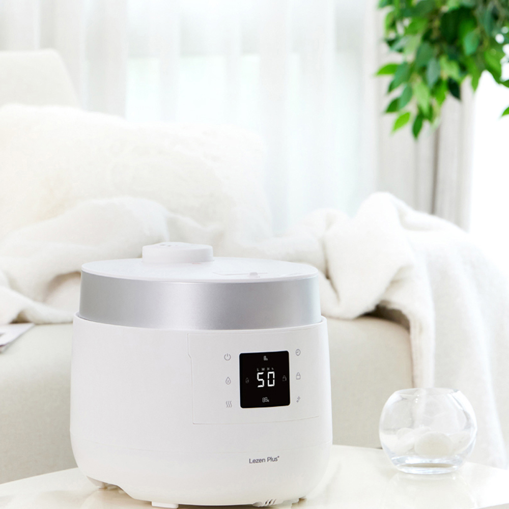 르젠 가열식가습기 대용량 신생아 밥통가습기 비염예방 3.5리터 5세대 실버색상