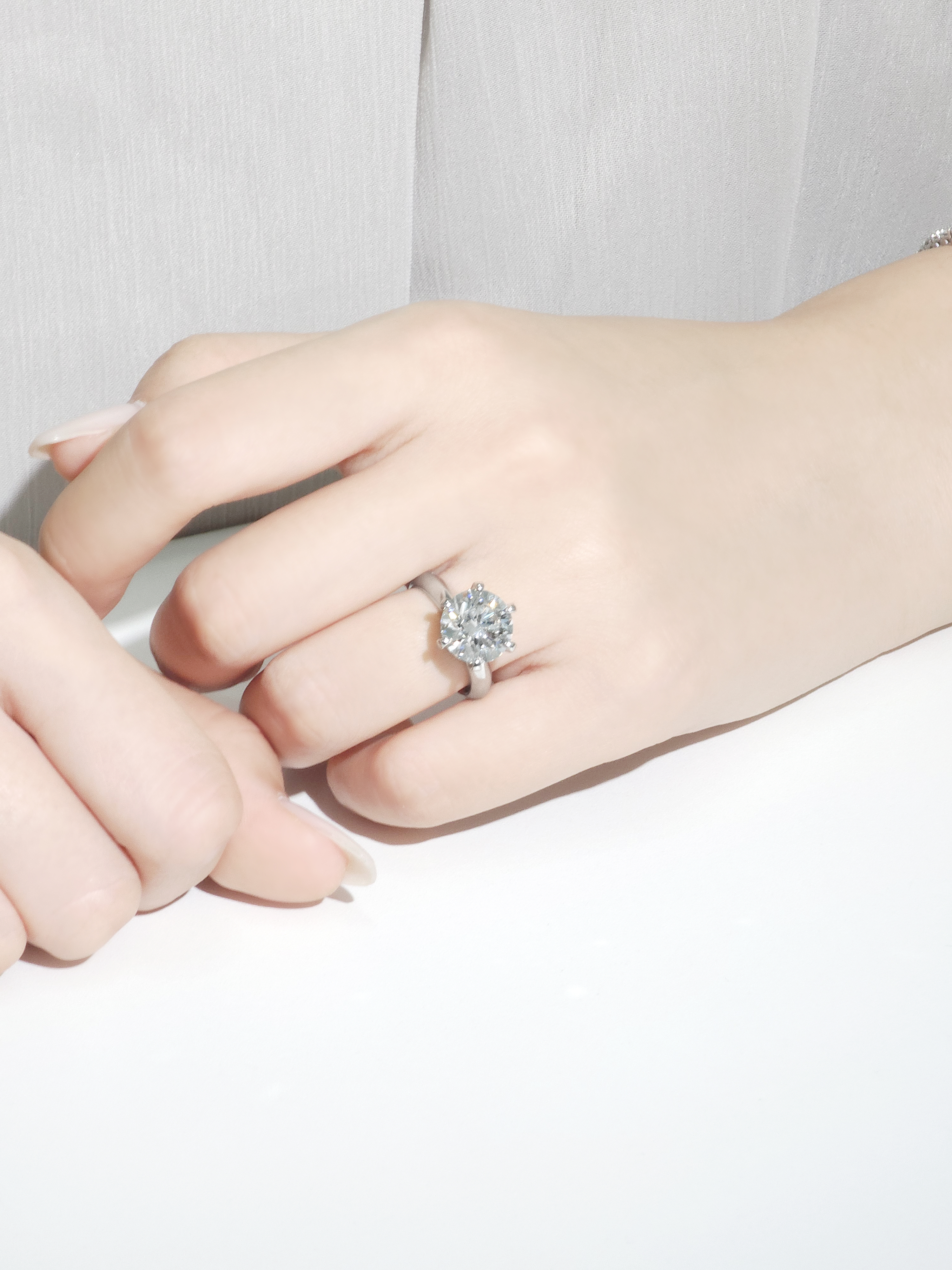 5캐럿 랩다이아 반지 솔리테어링 IGI 랩다이아몬드 14k 18k - 상세 이미지 5