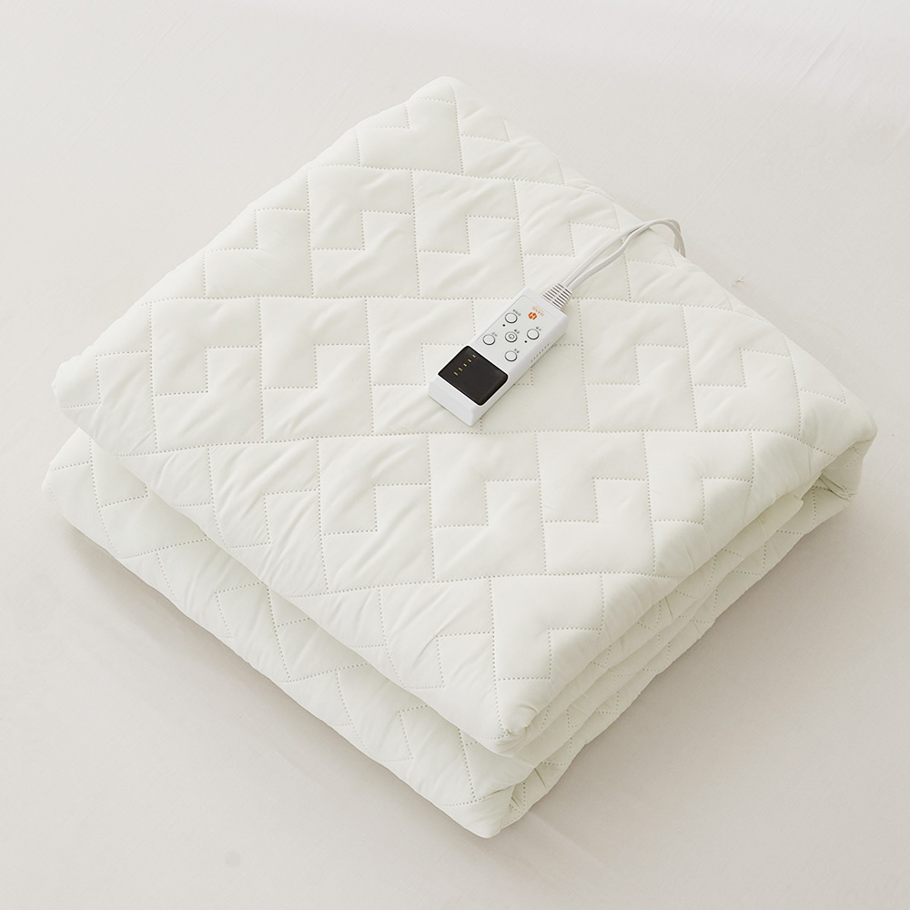 한일의료기 EMF 탄소매트 2 in 1 캠핑겸용 전기장판 전기요 크림 퀸 패드핏, 150x200cm