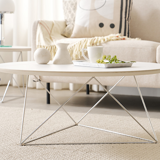 원형거실테이블 800 화이트 세라믹 마블 탁자 쇼파 좌탁