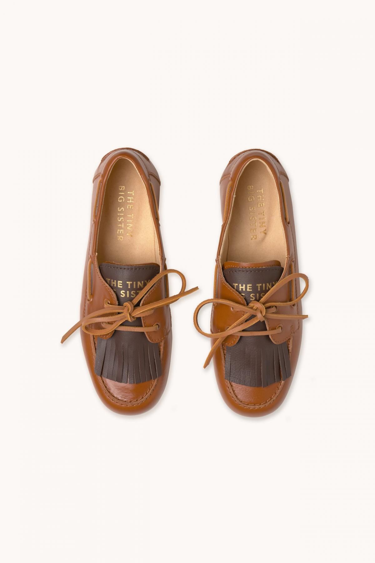 타이니코튼 클래식 브라운 레더 네이비 로퍼 AW25-688M06 BROWN - 상세 이미지 5