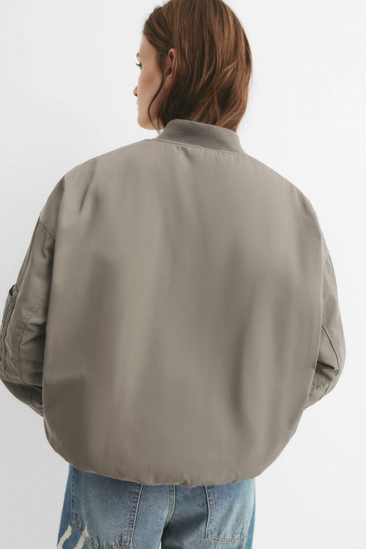 풀앤베어 오버핏 테크니컬 봄버 재킷 7700/315 KHAKI - 상세 이미지 3