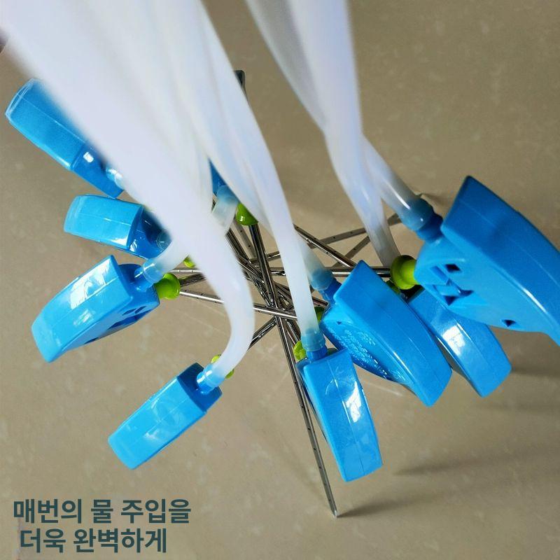 버섯 침봉기 바늘 키우기 주수기 표고 무농약 주입 표고 T형 30cm 10개 소프트 튜브 - 상세 이미지 2